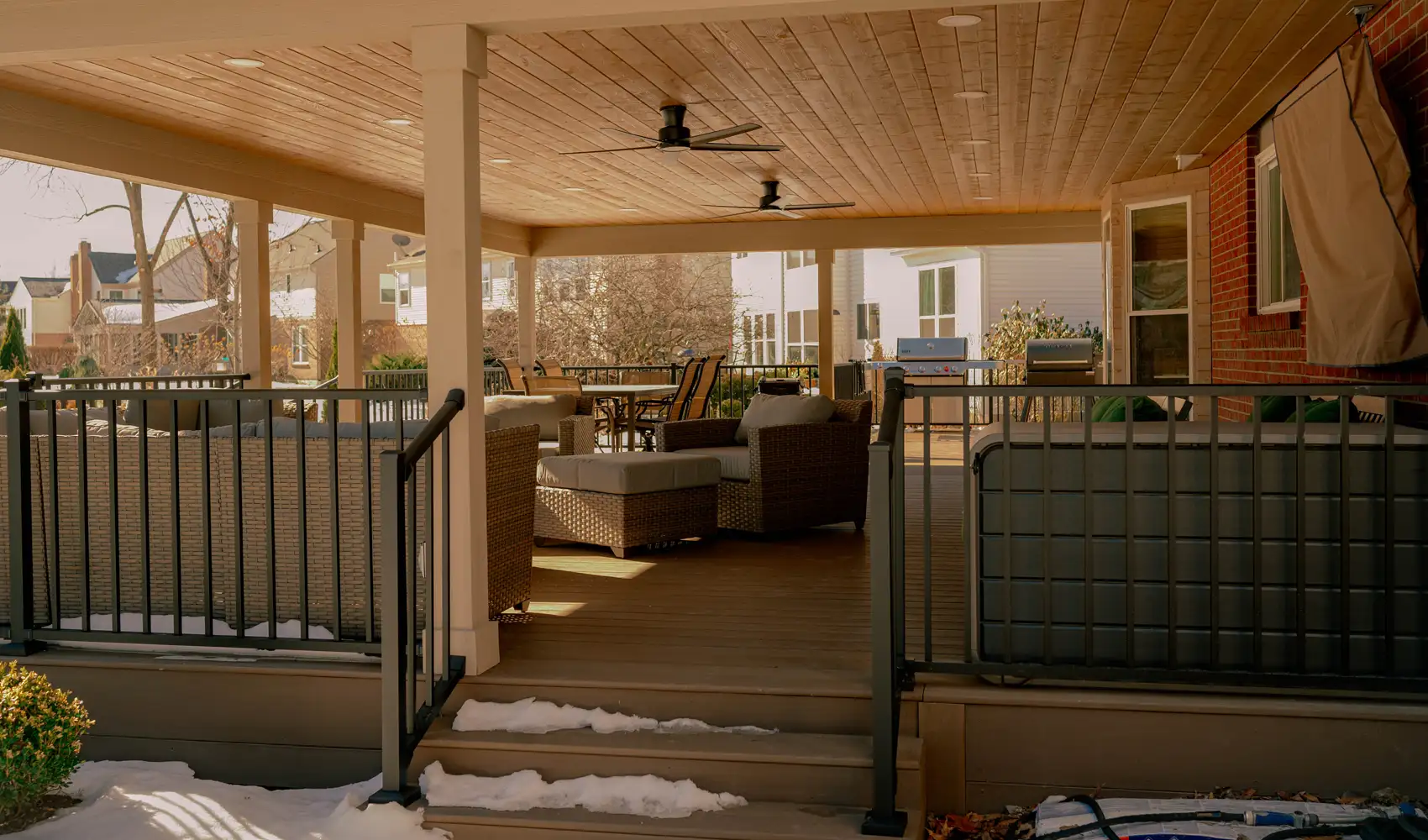 Sowder Construction LLC Cincinnati Hamilton Ohio Porch Roof composite deck Sowder Construction LLC Cincinnati Hamilton Ohio Porch Roof composite deck